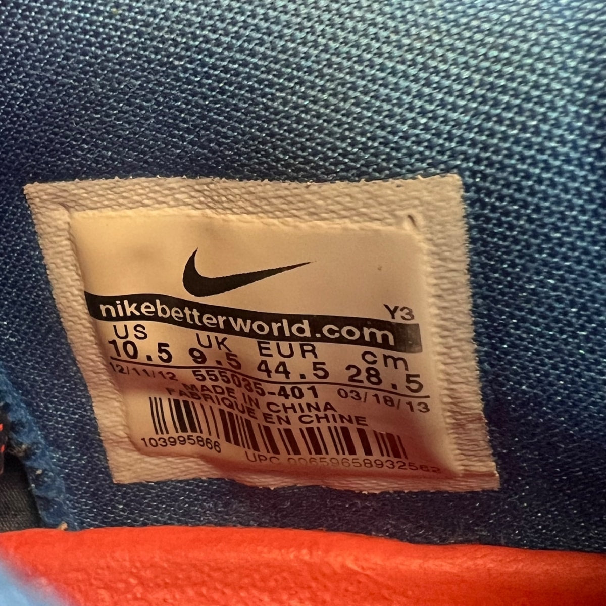 Nike Kobe 8 Blue Blitz 10.5 (Lightly Worn Pre-Owned)NikeBlitz Blue/Total Crimson/Squadron Blue/Ice Blue - Image 4
