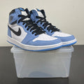 Jordan 1 Retro High OG University Blue 9 (Moderately Worn Pre-Owned)JordanWhite/University Blue-Black - Image 1