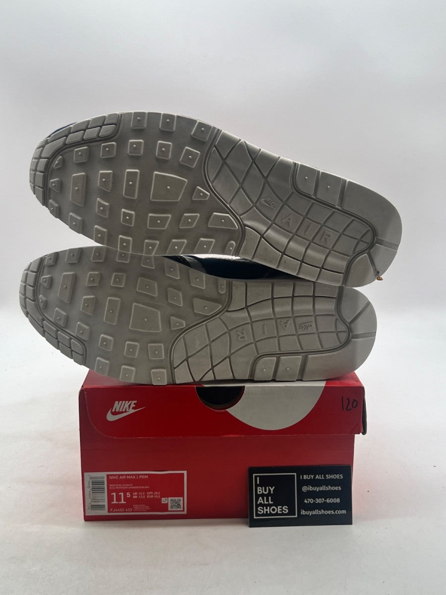 Nike Air Max 1 Premium Denim Leopard 11.5 (Lightly Worn Pre-Owned) - Image 8