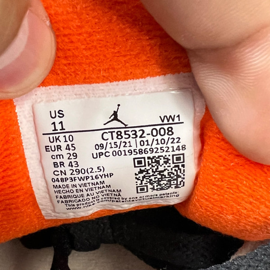 Jordan 3 Retro Desert Elephant 11 (New Pre-Owned)JordanBlack/Rush Orange/Fossil Stone/Sail - Image 4