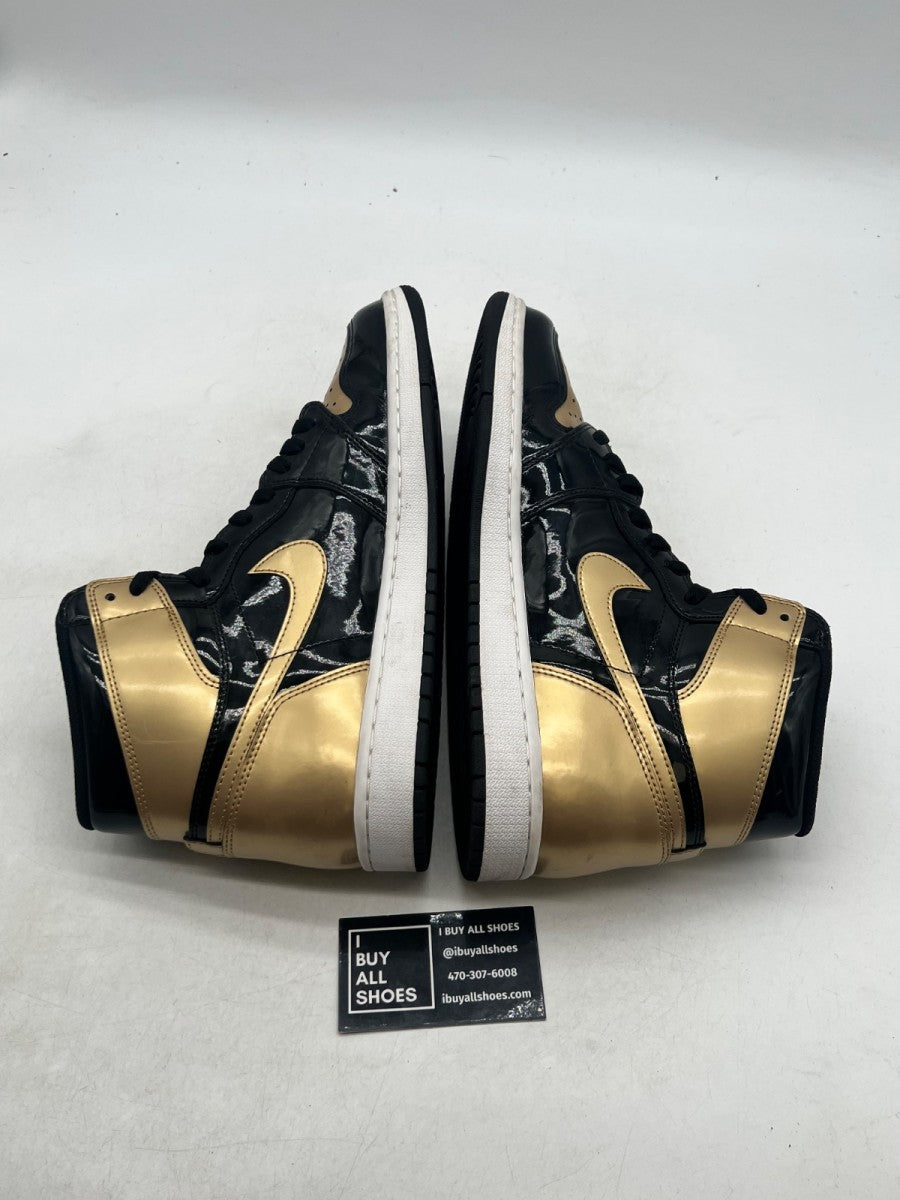 Jordan 1 Retro High NRG Patent Gold Toe 11.5 (Moderately Worn Pre-Owned) - Image 6