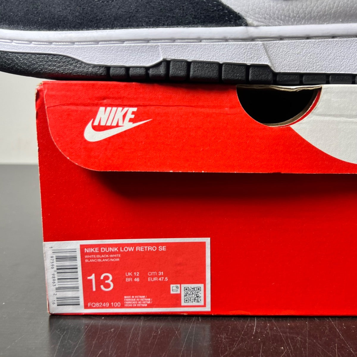 Nike Dunk Low Retro SE Suede Panda 13 (Lightly Worn Pre-Owned)Nike - Image 8