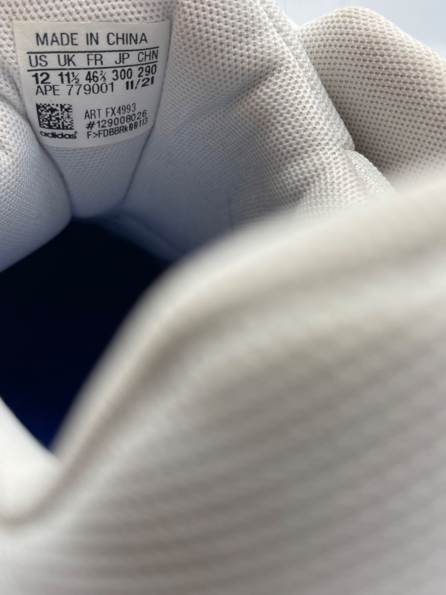 adidas T-Mac 2.0 Restomod Evo White Royal Blue 12 (Moderately Worn Pre-Owned)adidasFootwear White/Team Royal Blue/Footwear White - Image 8