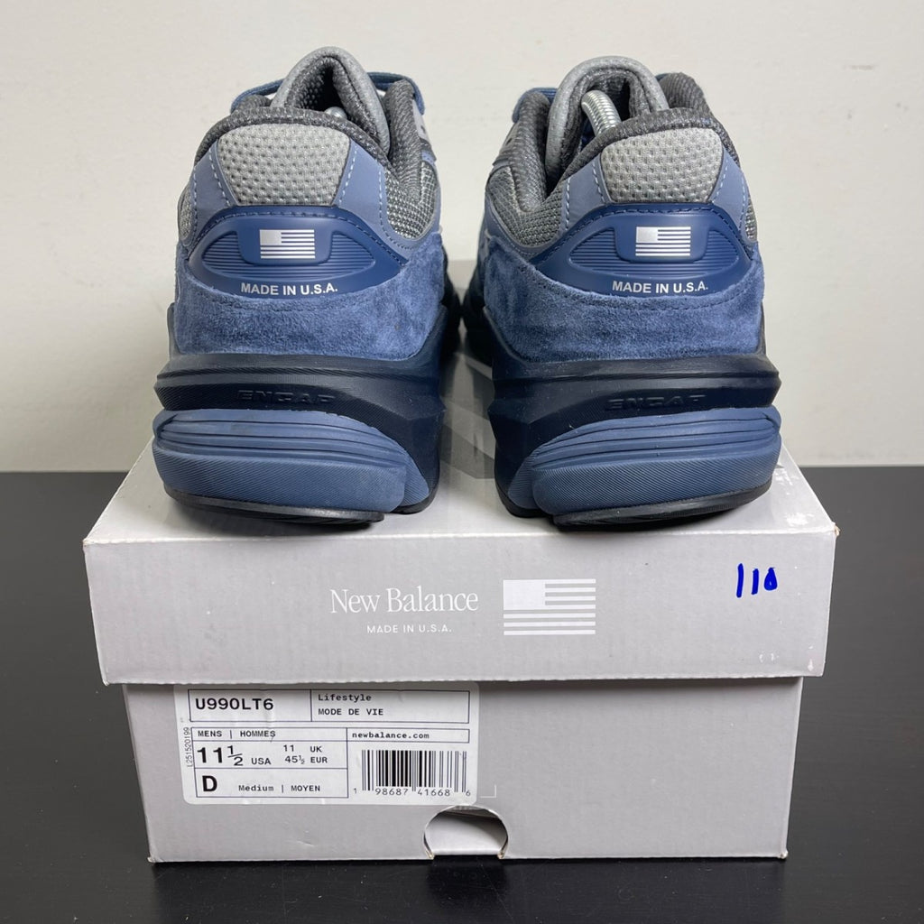 New Balance 990v6 MiUSA Community Navy 11.5 (Moderately Worn Pre-Owned)New BalanceCommunity Navy/Grey - Image 4