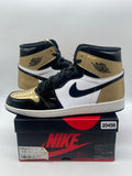 Jordan 1 Retro High NRG Patent Gold Toe 13 (Moderately Worn Pre-Owned) - Image 1