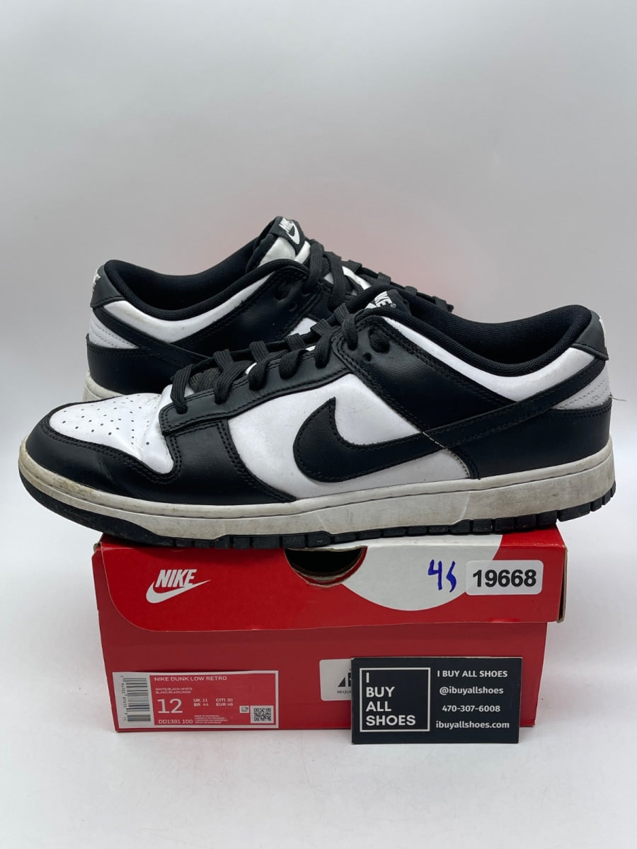 Nike Dunk Low Retro White Black Panda 12 (Heavily Worn Pre-Owned) - Image 1