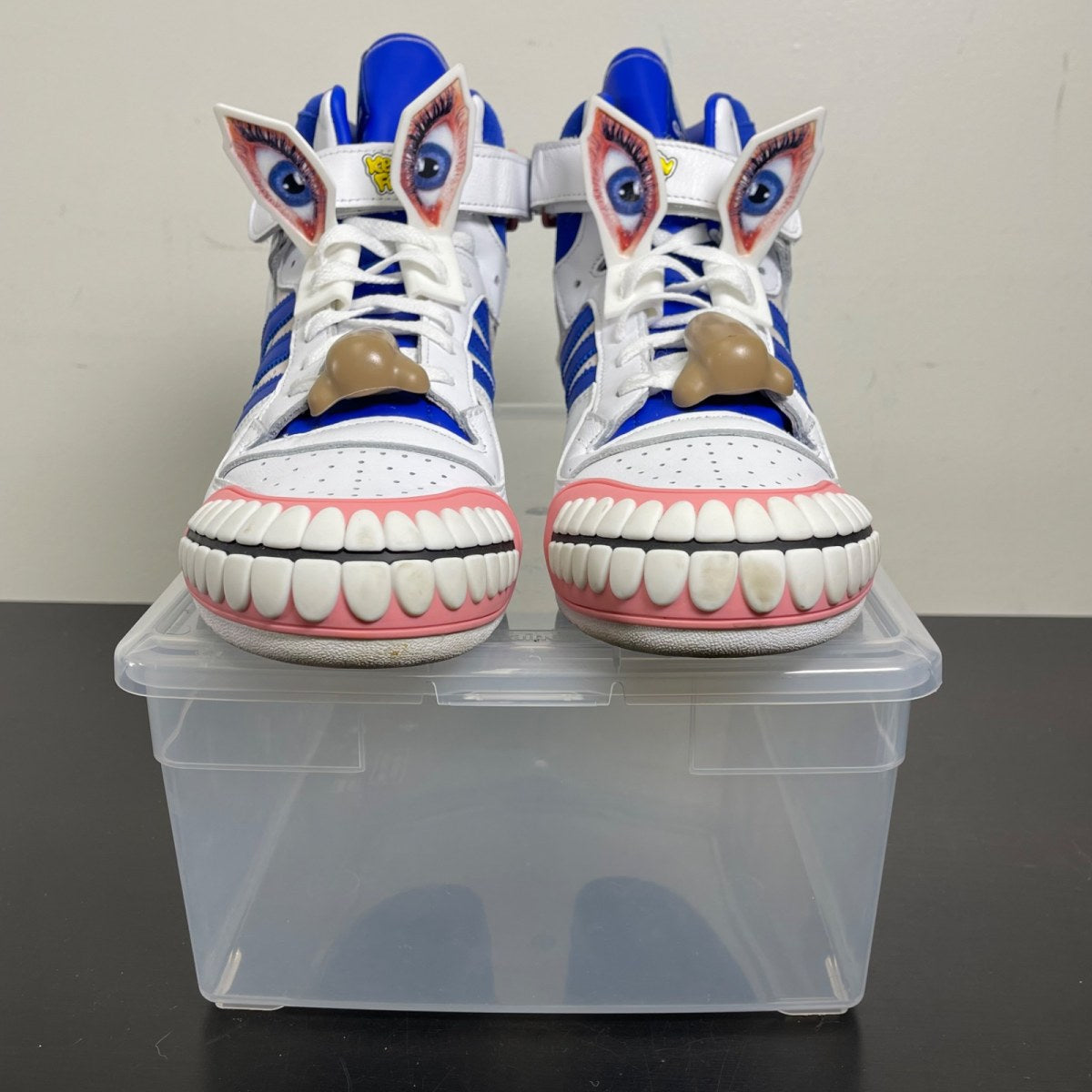 adidas Forum High Kerwin Frost Humanarchives 10 (Moderately Worn Pre-Owned)adidasWhite/Blue/Grey - Image 2