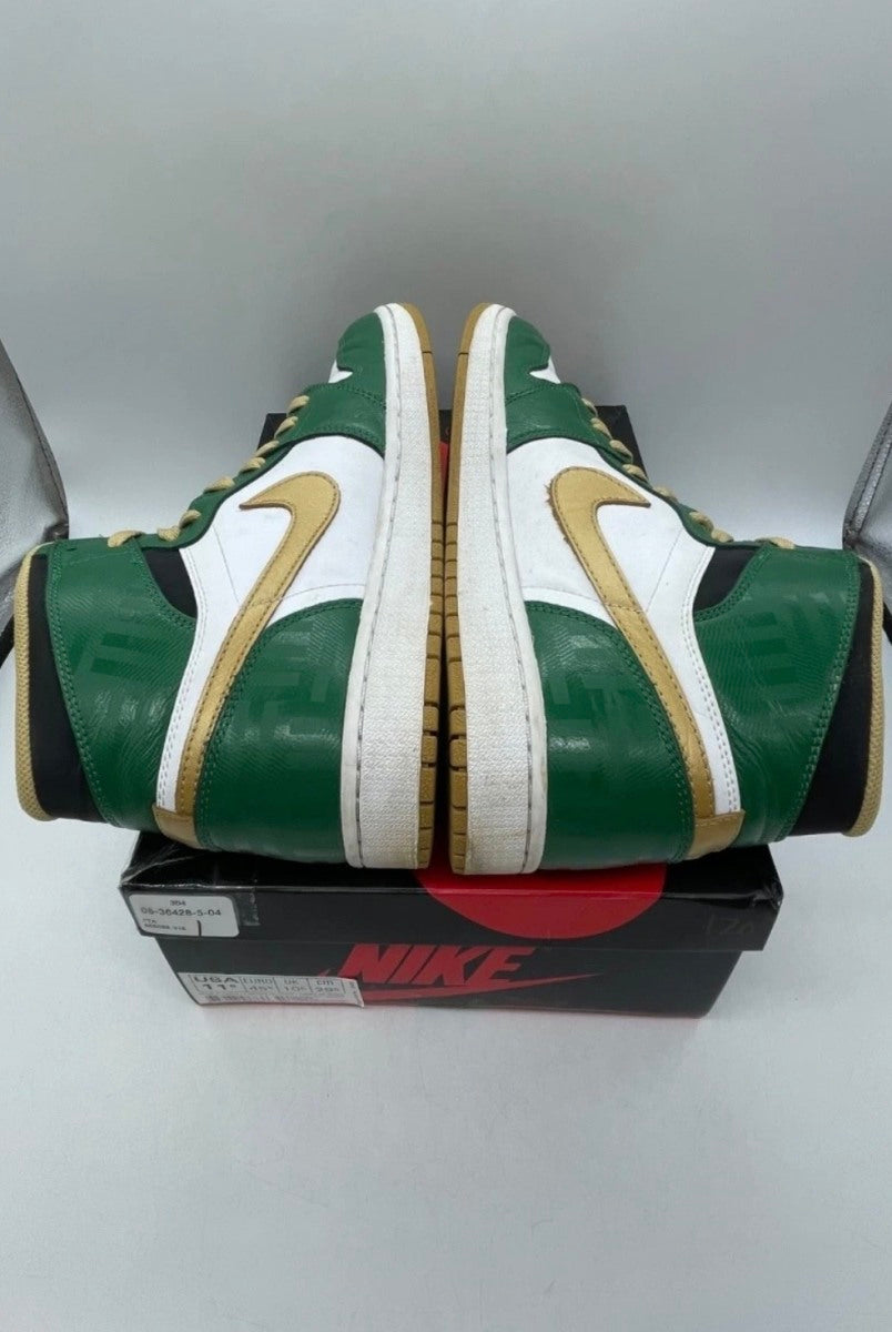 Jordan 1 OG Celtics 11.5 (Lightly Worn Pre-Owned)JordanClover/Metallic Gold/White/Black - Image 6