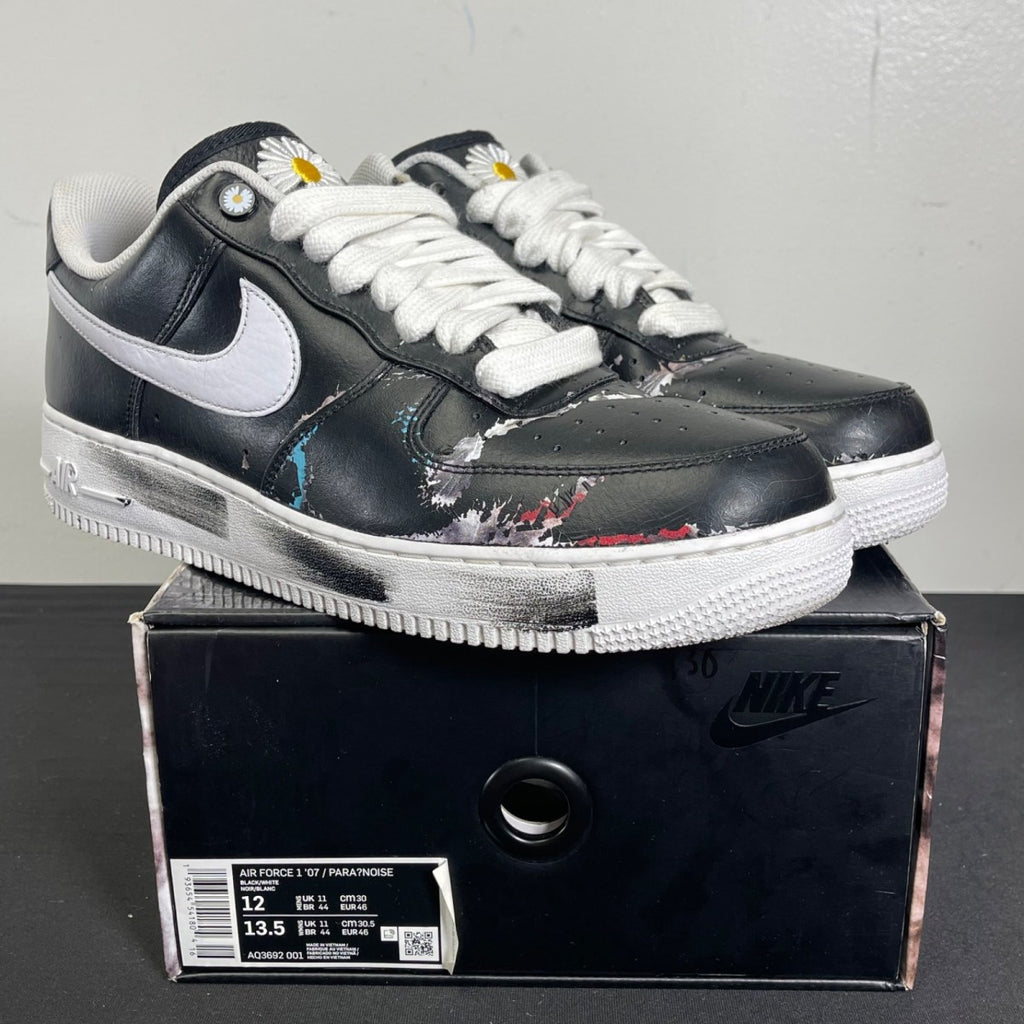 Nike Air Force 1 Low G-Dragon Peaceminusone Para-Noise 12 (Moderately Worn Pre-Owned)NikeBlack/White - Image 1