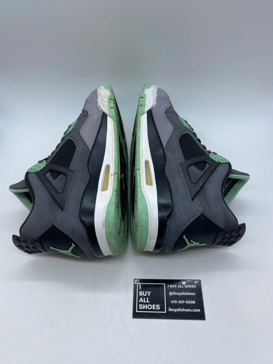 Jordan 4 Retro Green Glow 13 (Heavily Worn Pre-Owned) - Image 6