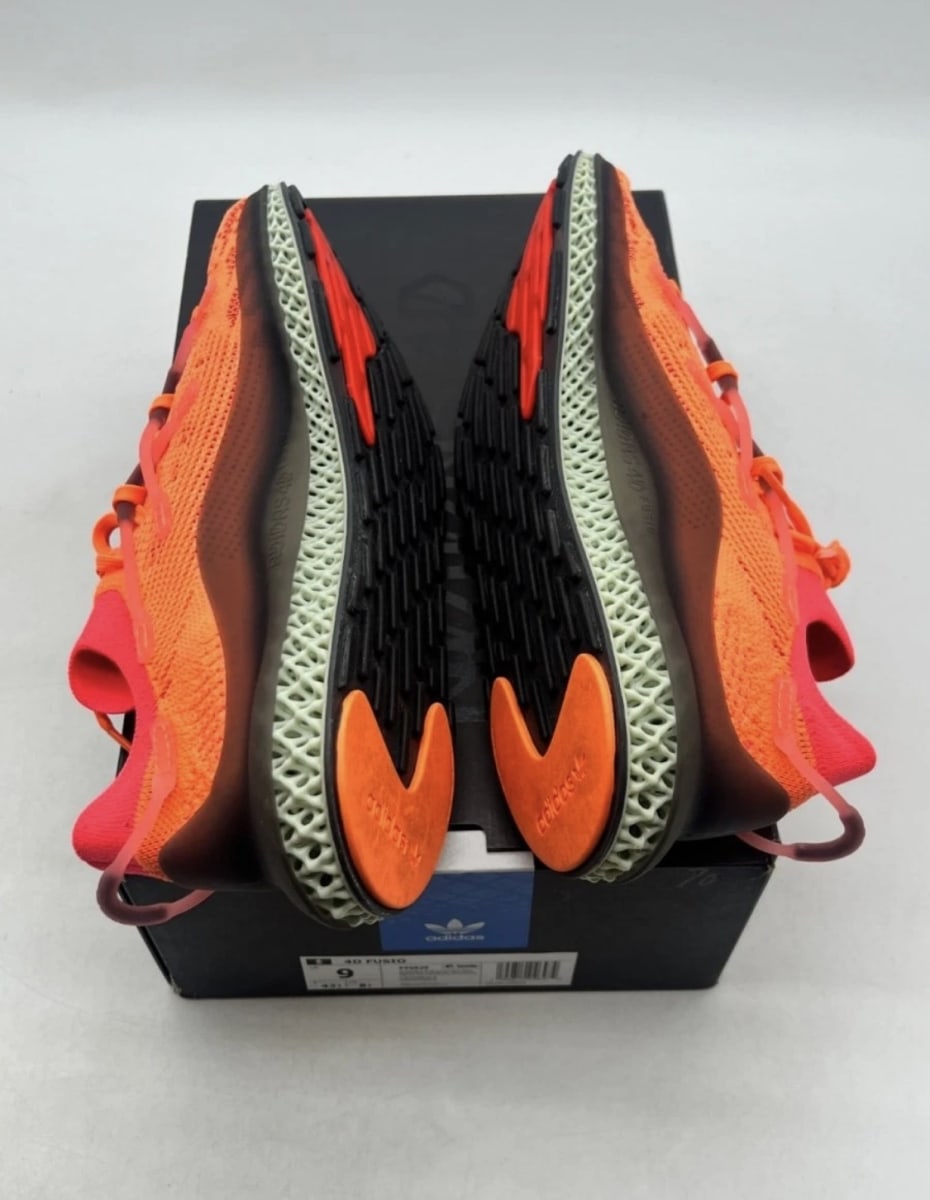 adidas 4D Fusio Screaming Orange 9 (Lightly Worn Pre-Owned)adidasScreaming Orange/Core Black/Solar Red - Image 9