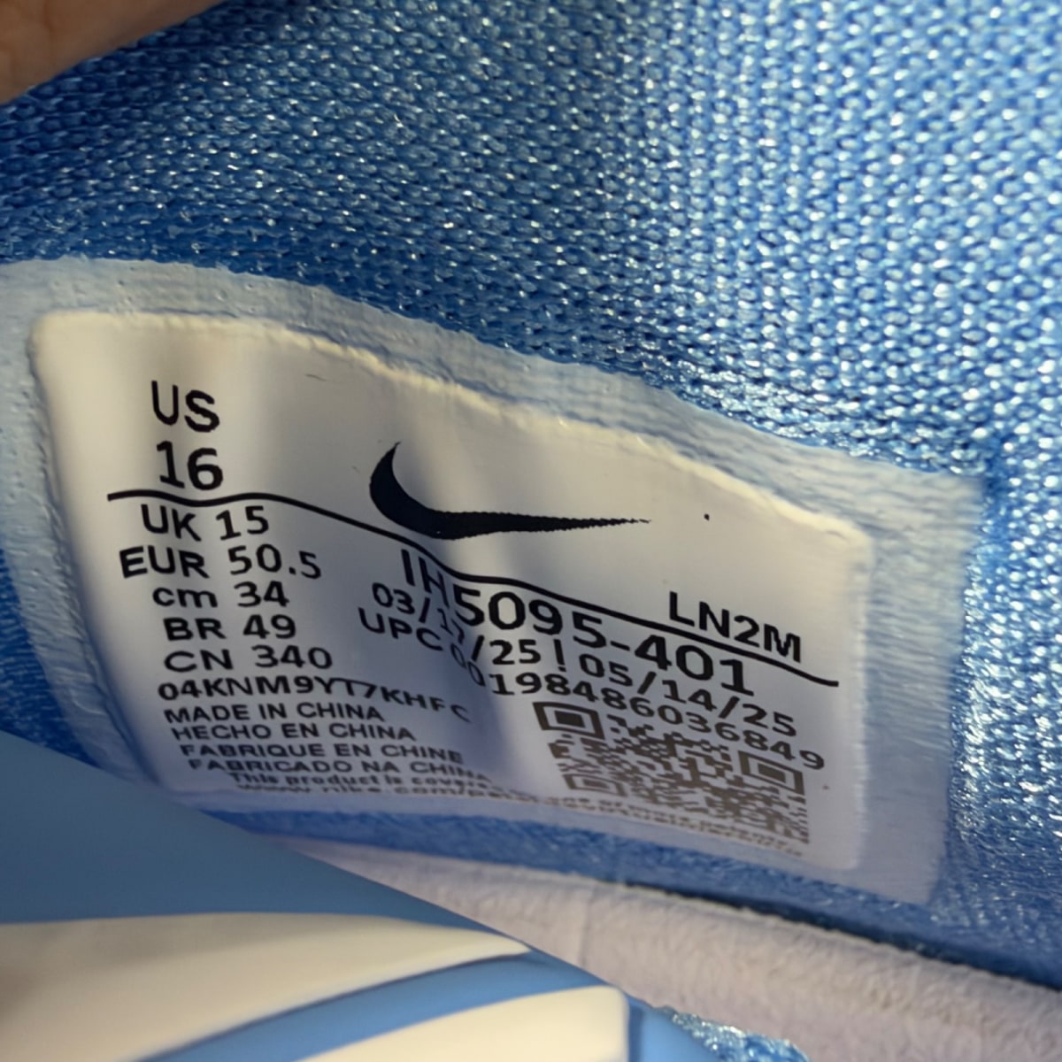 Nike Kobe 9 Elite Low EM Protro TB University Blue White (Size 16) - Image 7