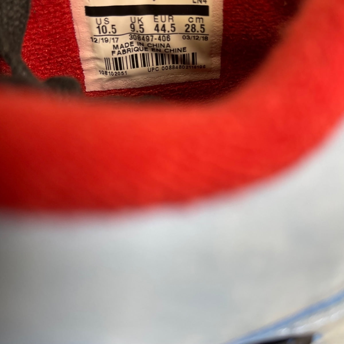 Jordan 4 Retro Travis Scott Cactus Jack 10.5 (Moderately Worn Pre-Owned)JordanUniversity Blue/Black-Varsity Red - Image 6