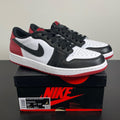 Jordan 1 Retro Low OG Black Toe (2023) 9.5 (Moderately Worn Pre-Owned)JordanWhite/Black/Varsity Red - Image 1