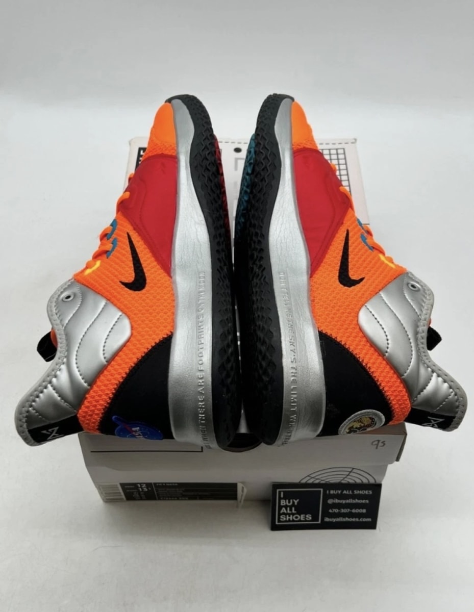 Nike PG 3 NASA 12 (Lightly Worn Pre-Owned)NikeTotal Orange/Black-Metallic Silver - Image 7