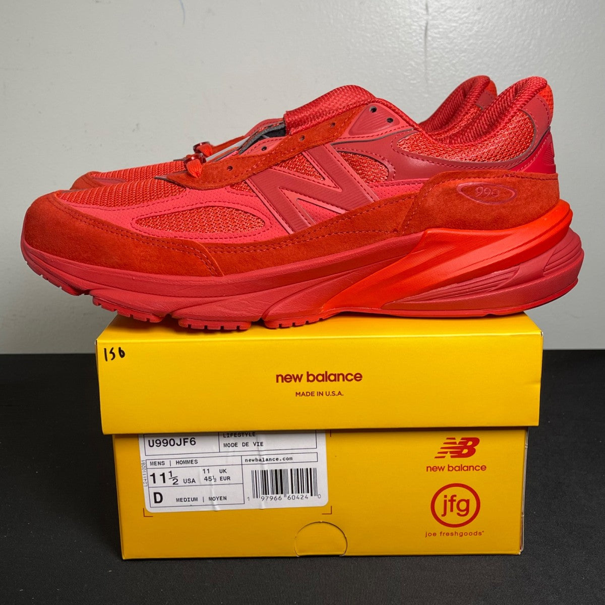 New Balance 990v6 MiUSA Joe Freshgoods Paris Red (Size 11.5) - Image 3