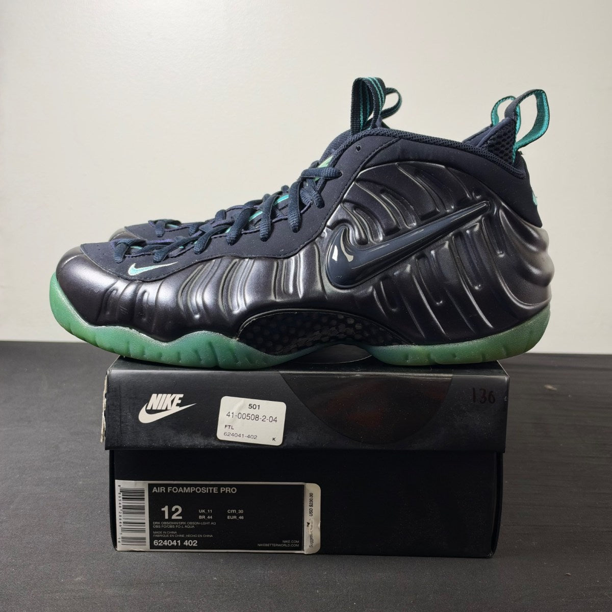 Nike Air Foamposite Pro Dark Obsidian (Size 12) - Image 3