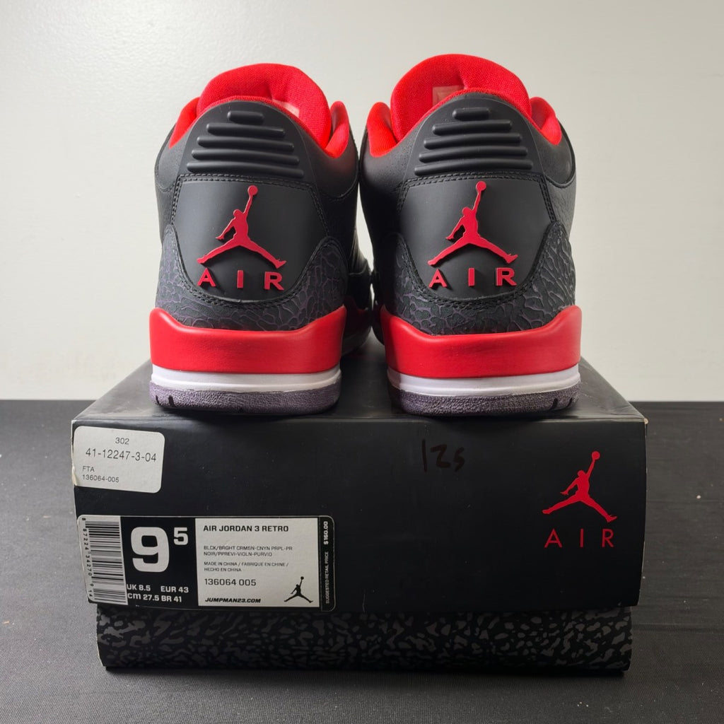 Jordan 3 Retro Crimson (Size 9.5) - Image 5