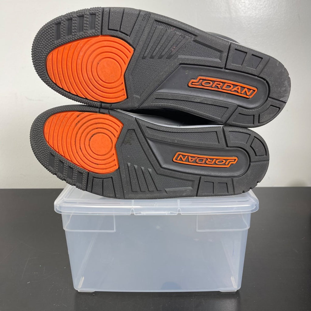 Jordan 3 Retro Fear Pack (2013) 10 (Moderately Worn Pre-Owned)JordanNight Stadium/Total Orange-Black - Image 5