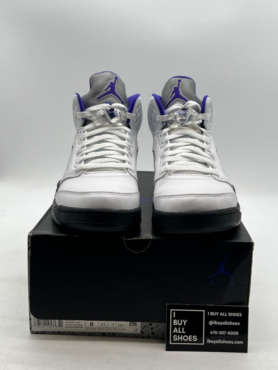Jordan 5 Retro Dark Concord 8 (Lightly Worn Pre-Owned) - Image 2