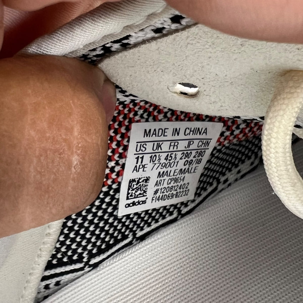 adidas Yeezy Boost 350 V2 Zebra 11 (Moderately Worn Pre-Owned)adidasWhite/Core Black/Red - Image 7