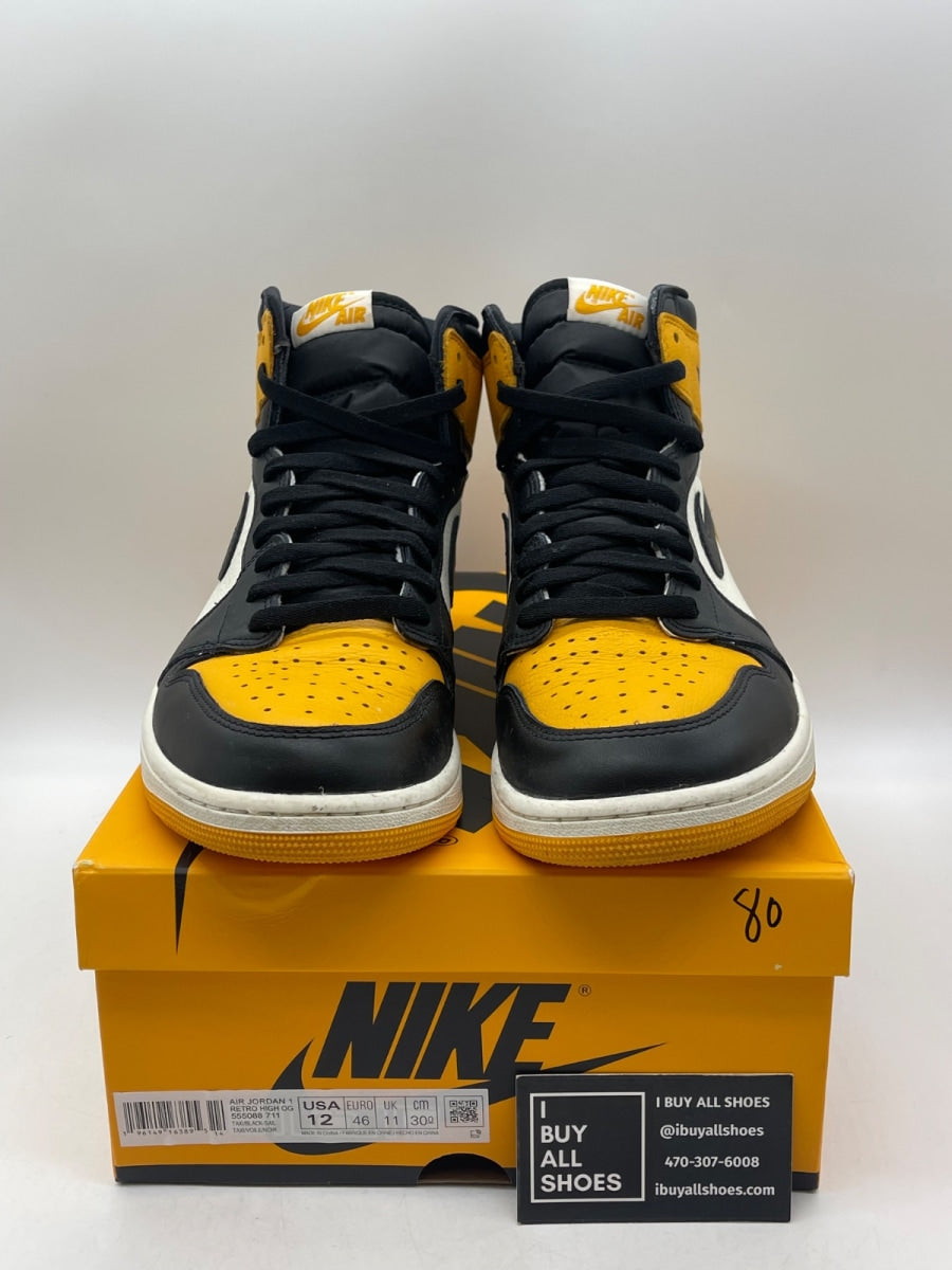 Jordan 1 Retro High OG Taxi 12 (Moderately Worn Pre-Owned) - Image 2