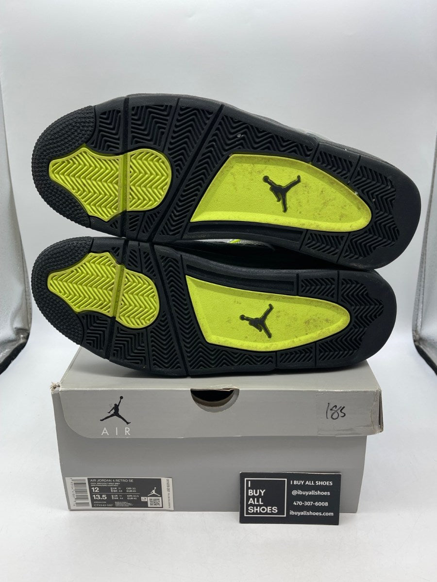 Jordan 4 Retro SE 95 Neon 12 (Moderately Worn Pre-Owned) - Image 7