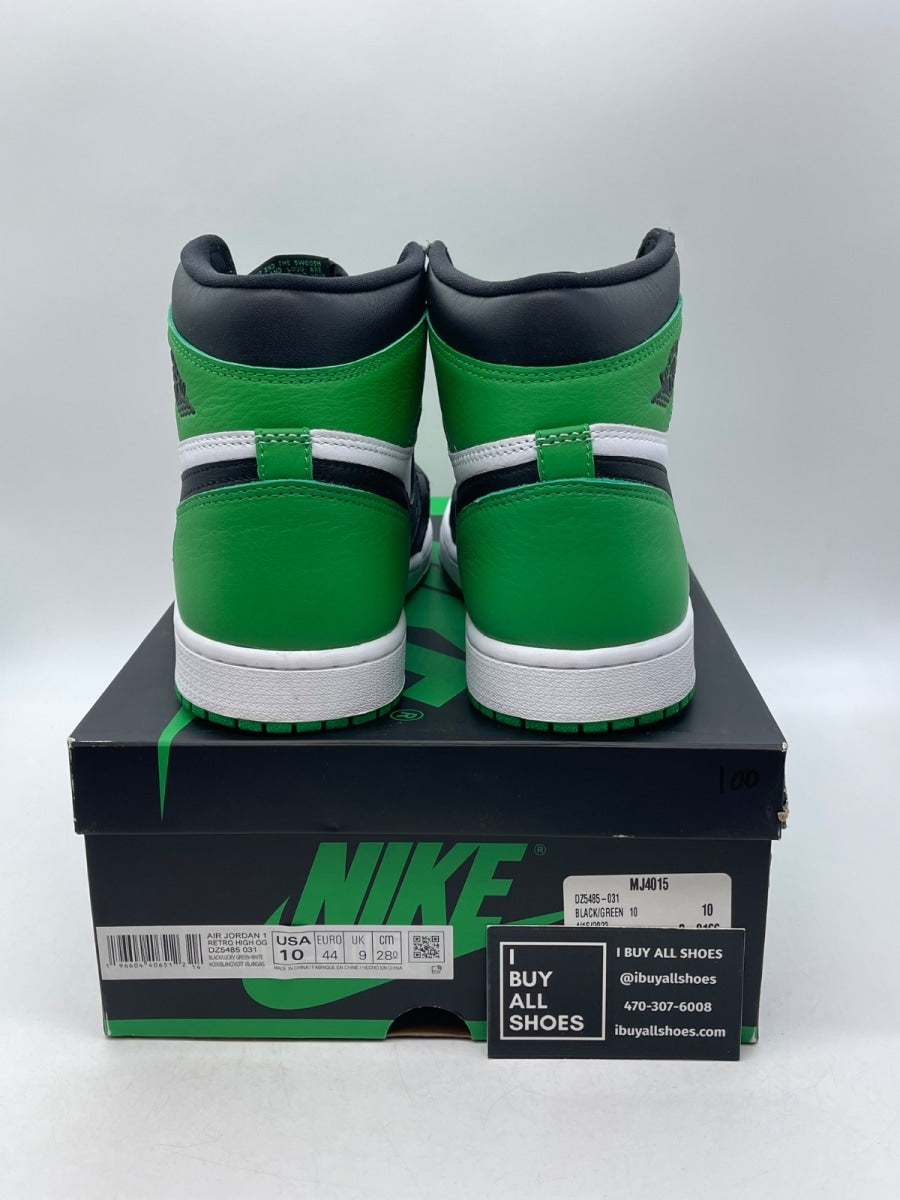 Jordan 1 Retro High OG Lucky Green 10 (Moderately Worn Pre-Owned) - Image 3