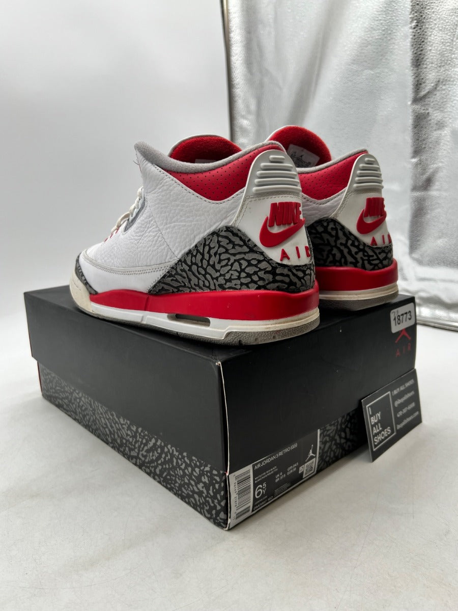 Jordan 3 Retro Fire Red (2022) (GS) 6.5Y (Heavily Worn Pre-Owned) - Image 4