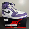 Jordan 1 Retro High Court Purple White (Size 11) - aux
