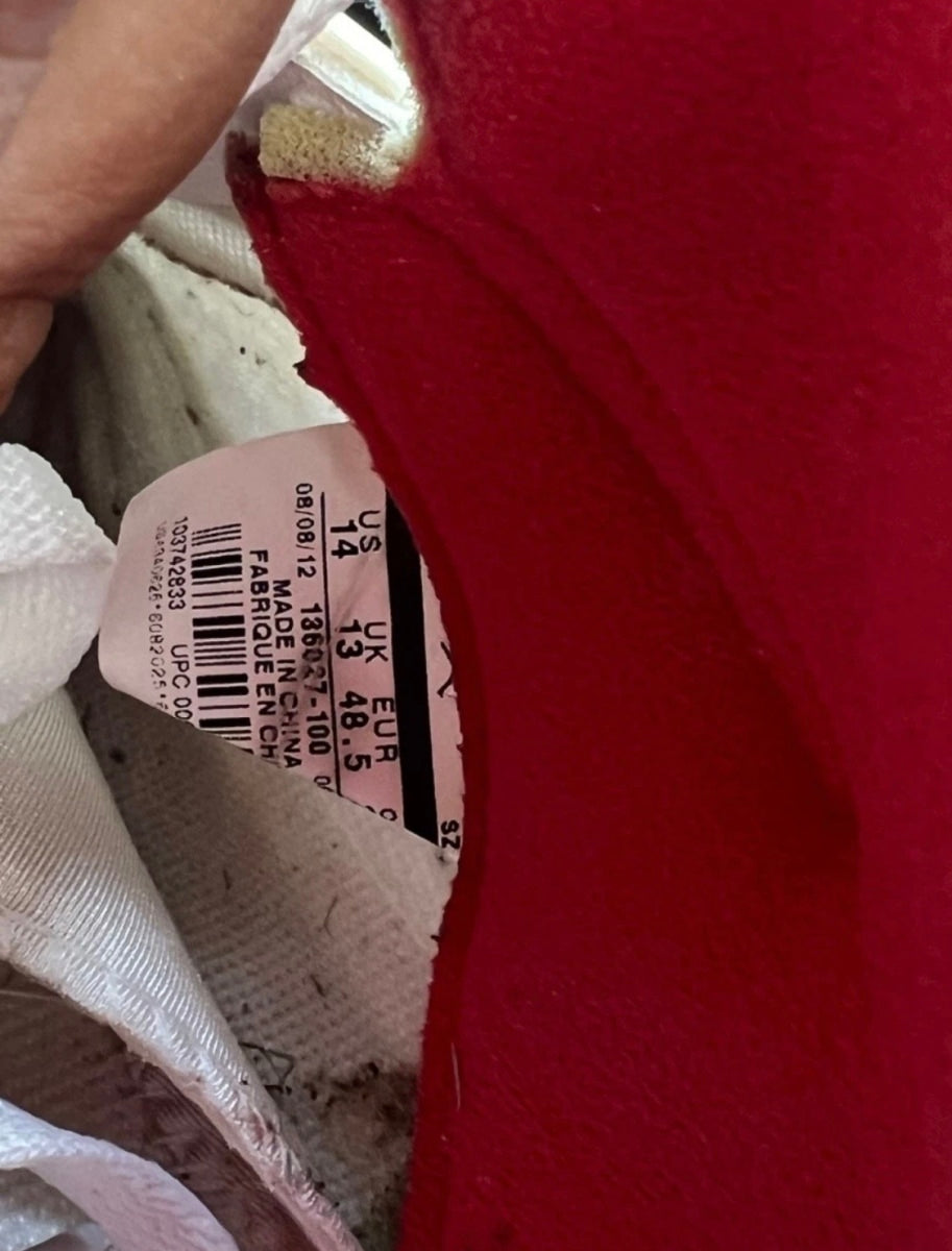 Jordan 5 Retro Fire Red (2013) 14 (Heavily Worn Pre-Owned)JordanWhite/Fire Red-Black - Image 7