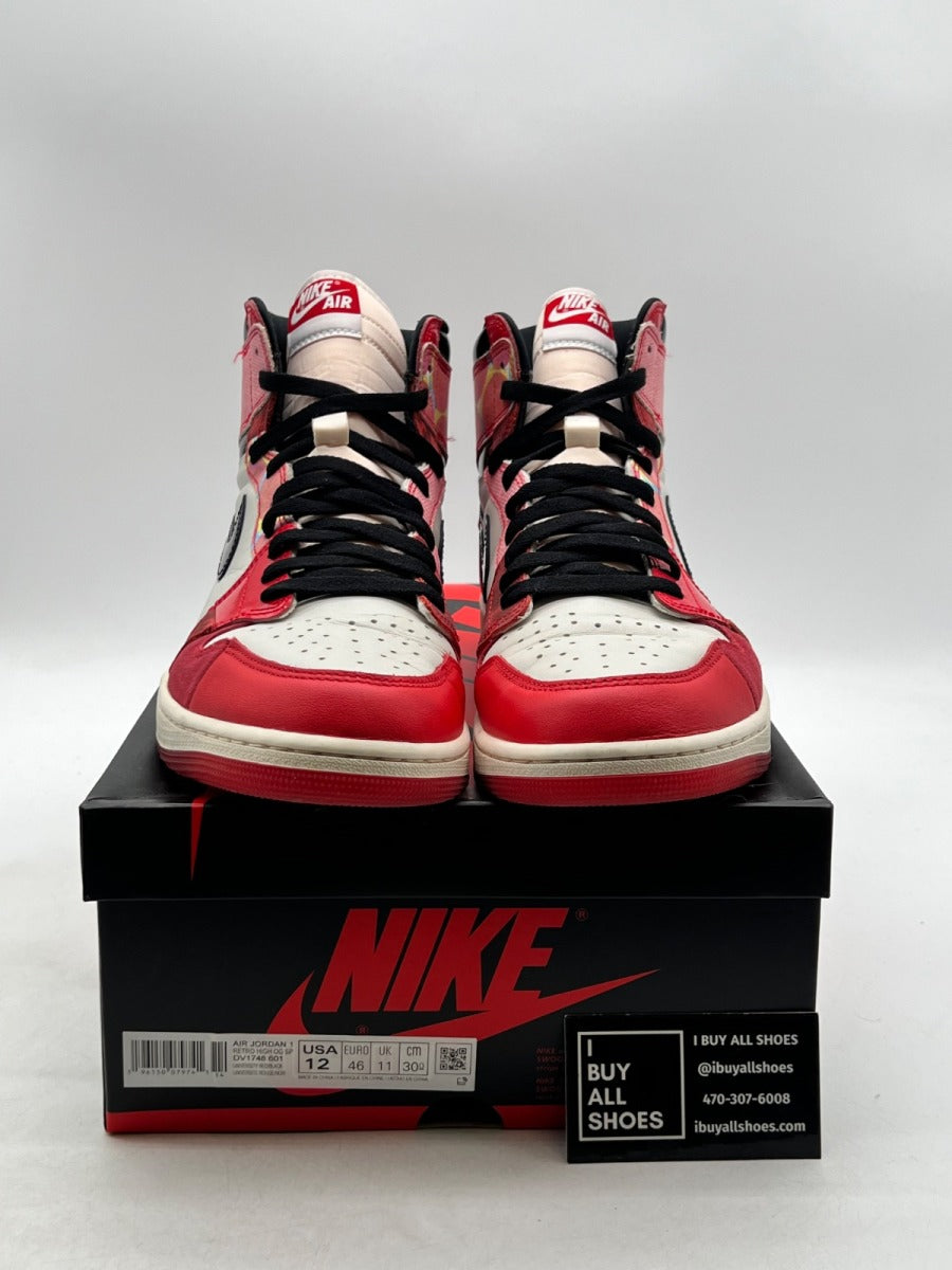 Jordan 1 Retro High OG Spider-Man Across the Spider-Verse 12 (Lightly Worn Pre-Owned) - Image 2
