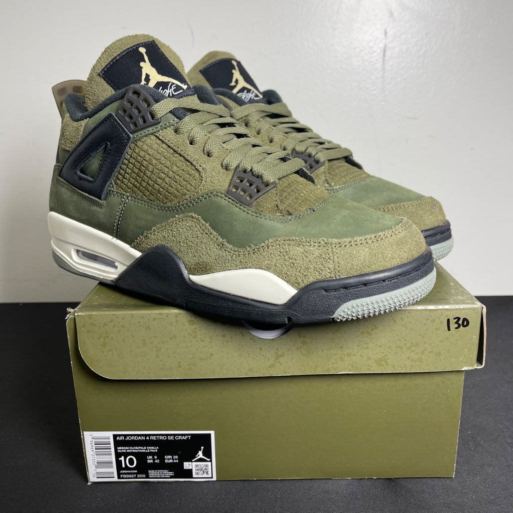 Jordan 4 Retro SE Craft Medium Olive (Size 10) - aux