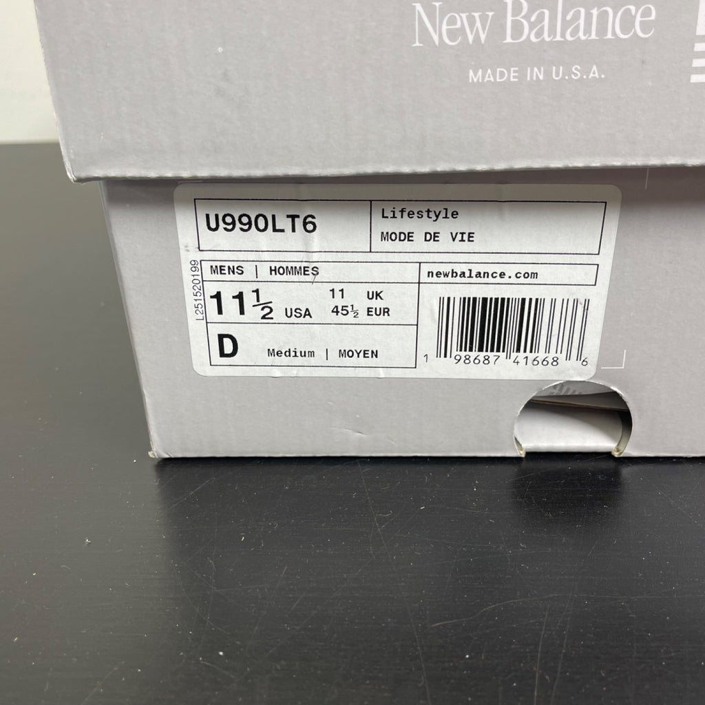 New Balance 990v6 MiUSA Community Navy 11.5 (Moderately Worn Pre-Owned)New BalanceCommunity Navy/Grey - Image 6