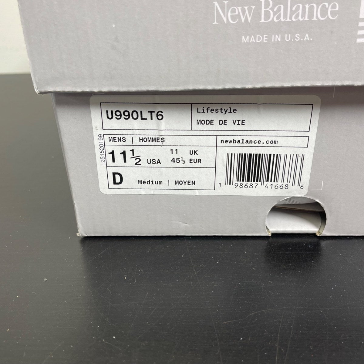 New Balance 990v6 MiUSA Community Navy 11.5 (Moderately Worn Pre-Owned)New BalanceCommunity Navy/Grey - Image 6