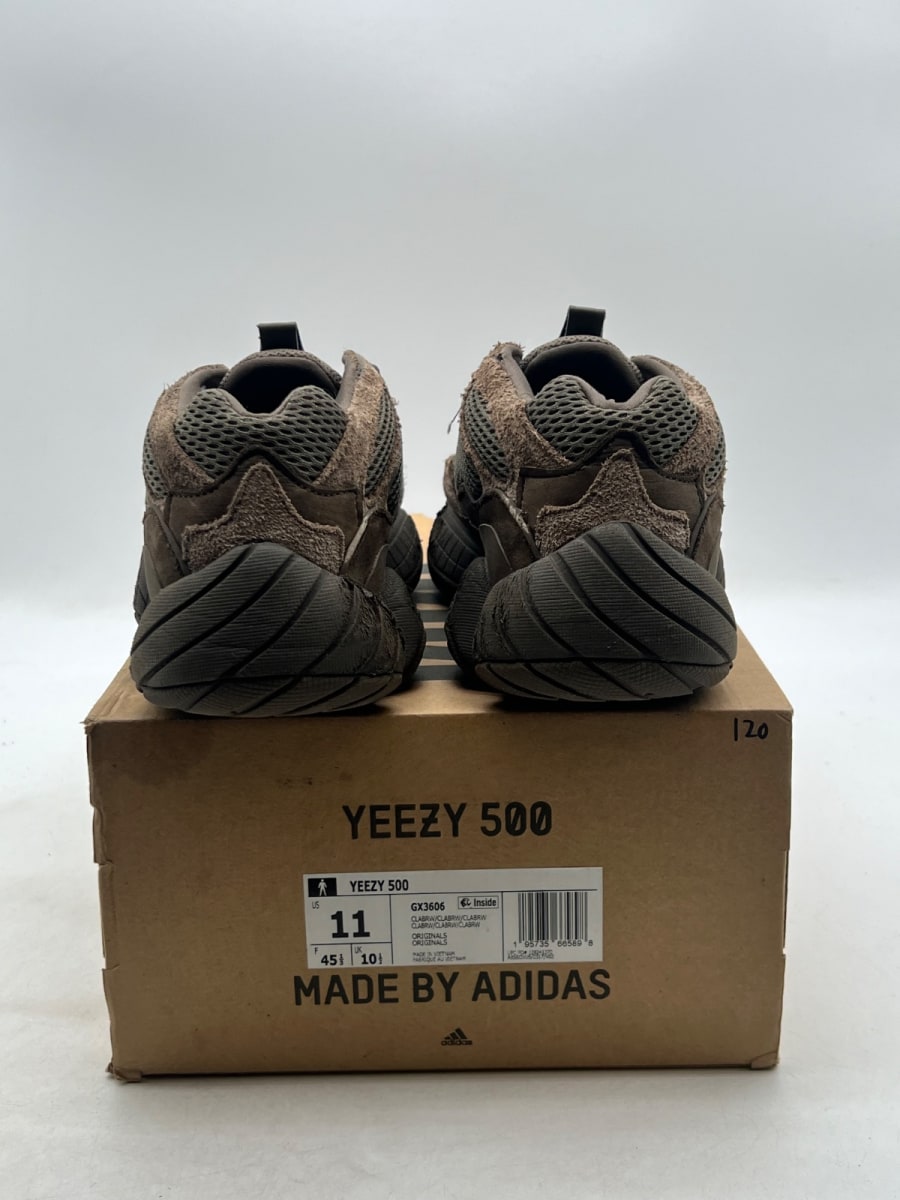 adidas Yeezy 500 Clay Brown 11 (Moderately Worn Pre-Owned) - Image 3
