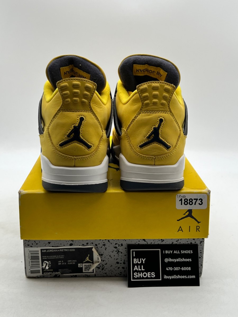 Jordan 4 Retro Lightning (2021) 7.5 (Moderately Worn Pre-Owned) - Image 3