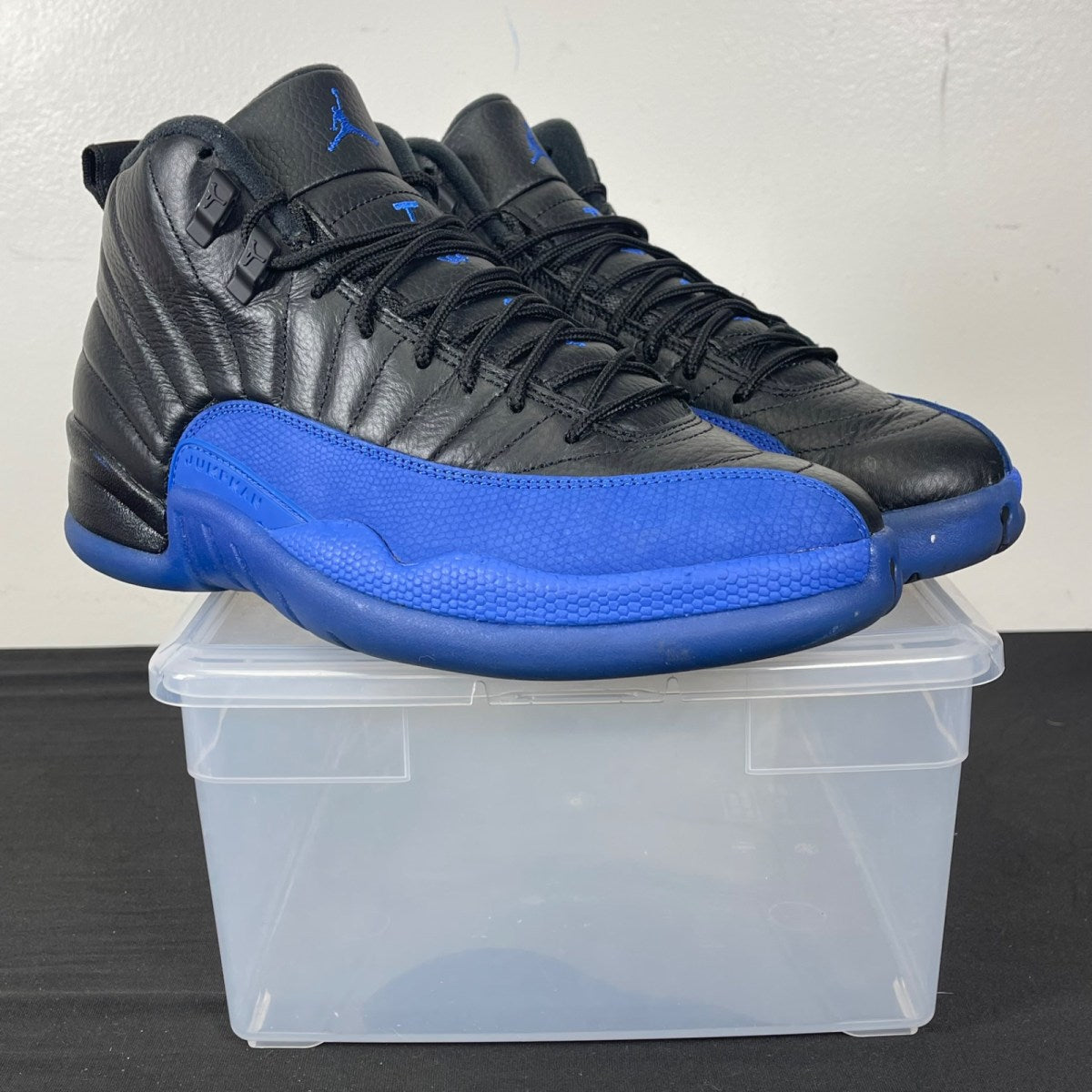 Jordan 12 Retro Black Game Royal (Size 9.5) - Image 1
