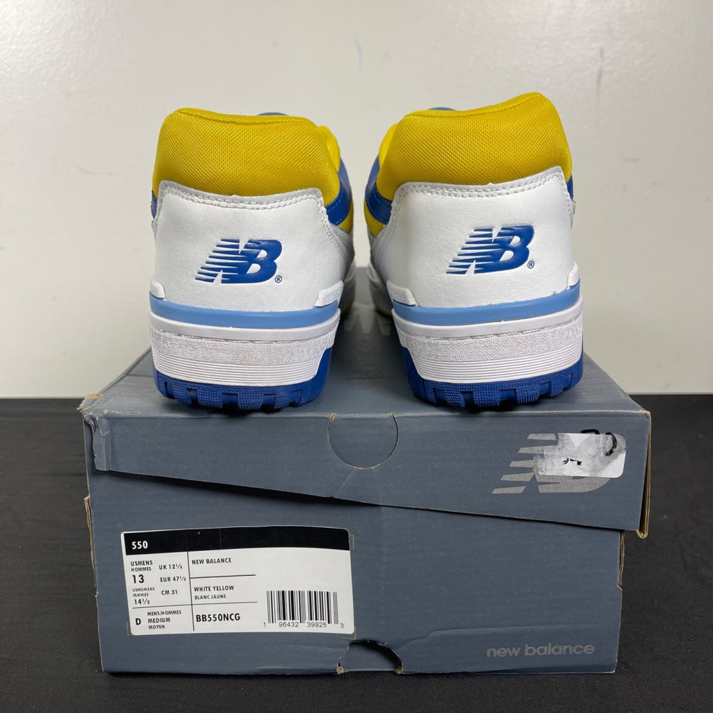 New Balance 550 LA Rams 13 (Moderately Worn Pre-Owned)New BalanceWhite/Honeycomb/Heritage Blue - Image 4