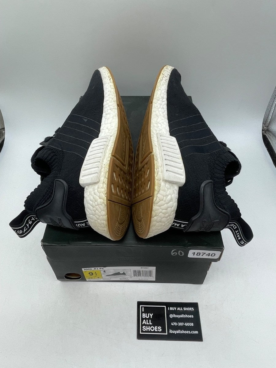 adidas NMD R1 Gum Pack Black 9.5 (Moderately Worn Pre-Owned) - Image 6