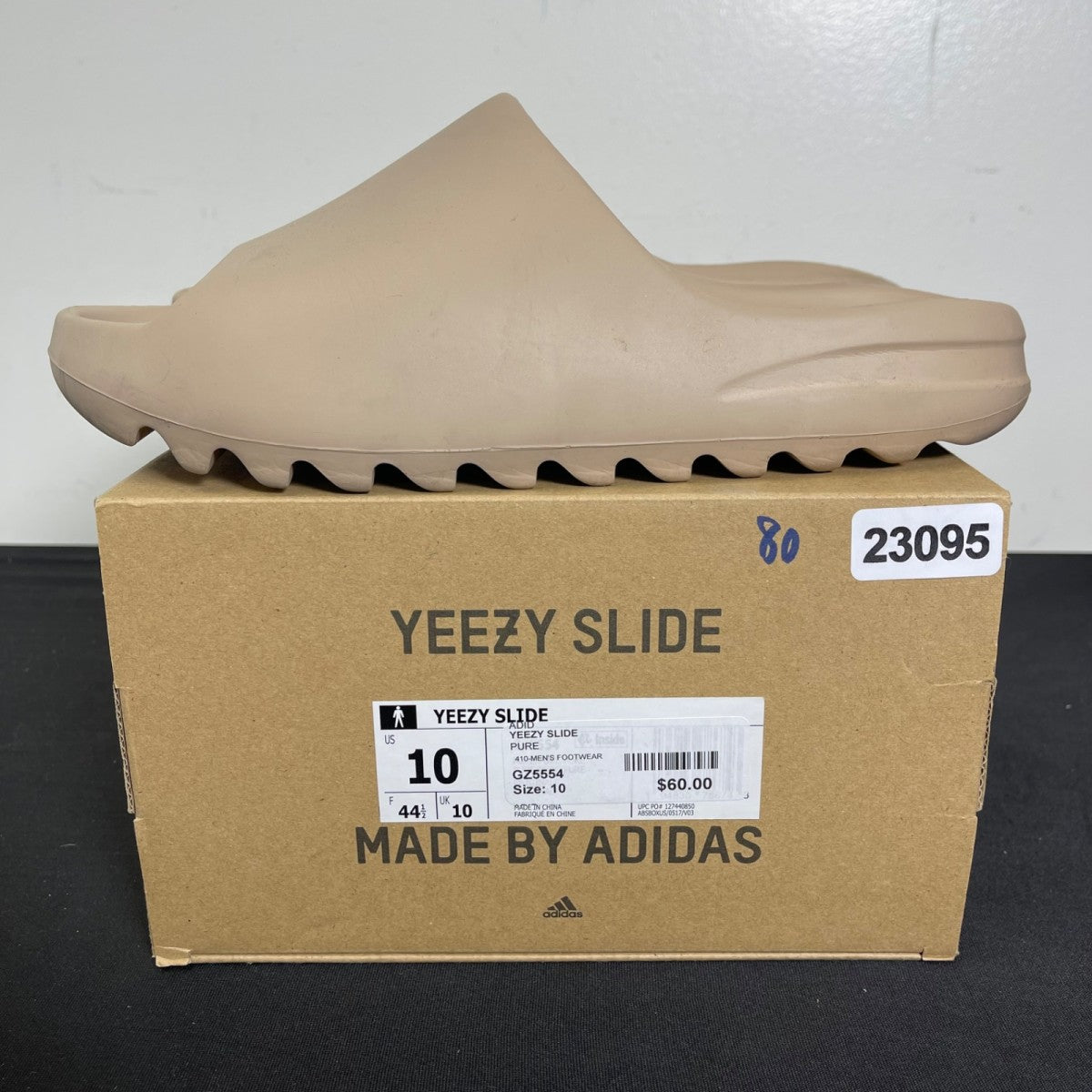 adidas Yeezy Slide Pure (First Release) 10 (Moderately Worn Pre-Owned)adidasPure/Pure/Pure - Image 3