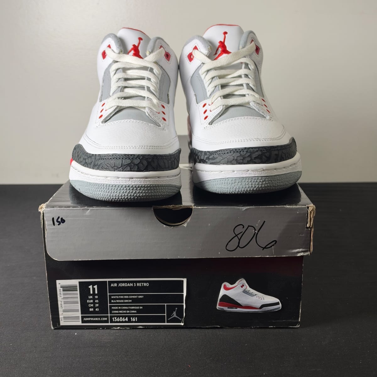 Jordan 3 Retro Fire Red (2007) (Size 11) - aux