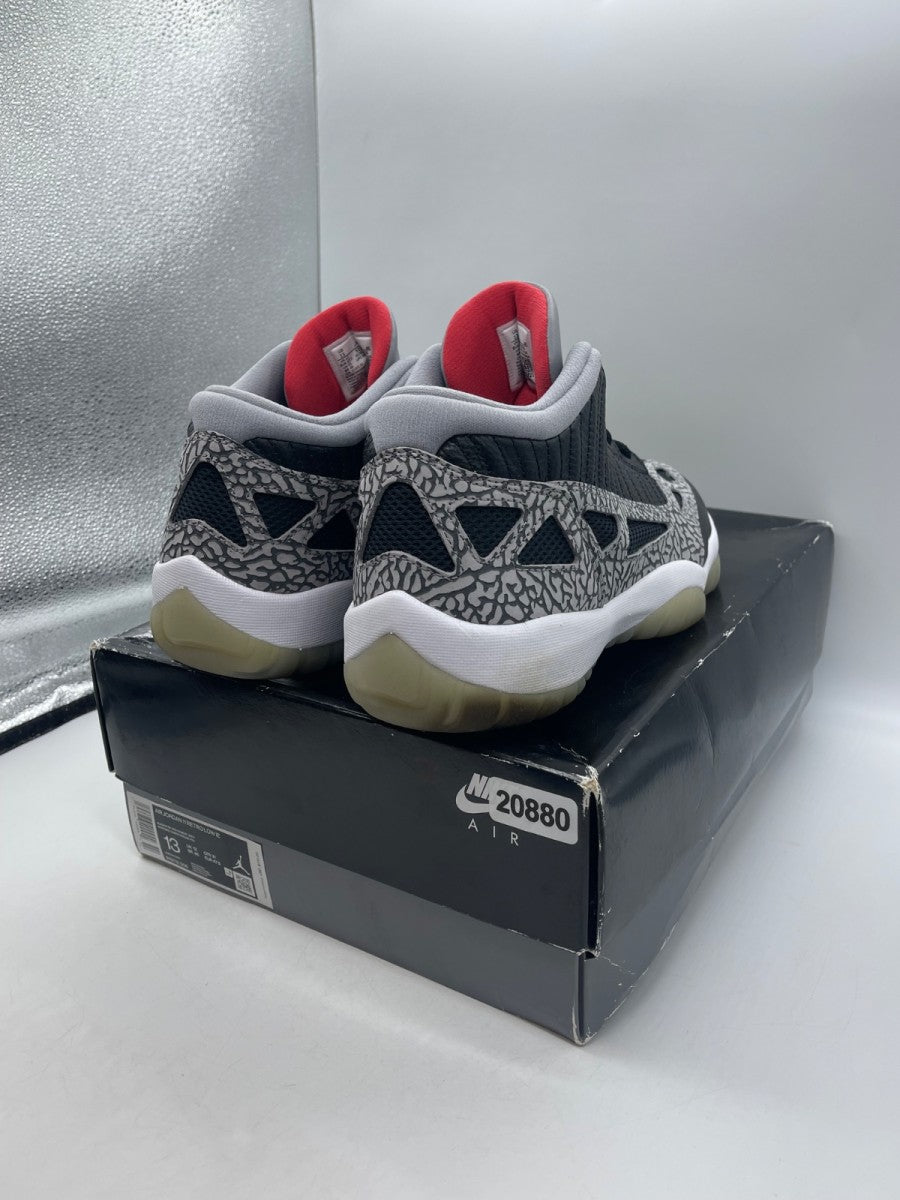 Jordan 11 Retro Low IE Black Cement 13 (Moderately Worn Pre-Owned) - Image 5
