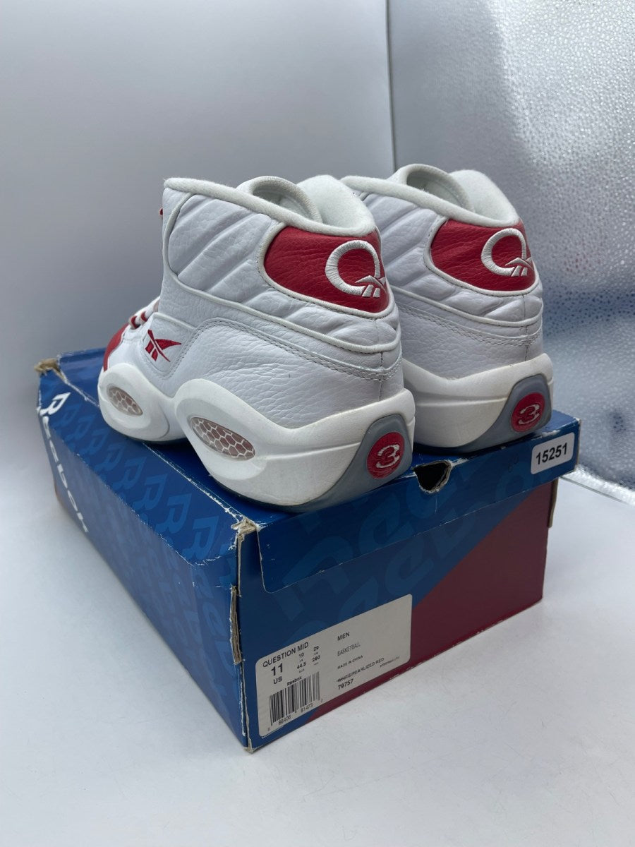 Reebok Question Mid Pearlized Red (2012) (Size 11) - Image 4