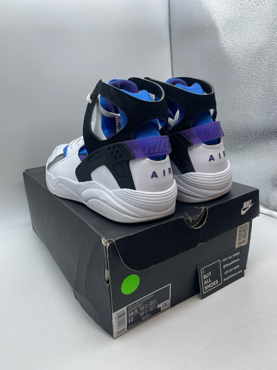 Nike Air Flight Huarache OG White Varsity Purple (2023) 10.5 (Moderately Worn Pre-Owned) - Image 4