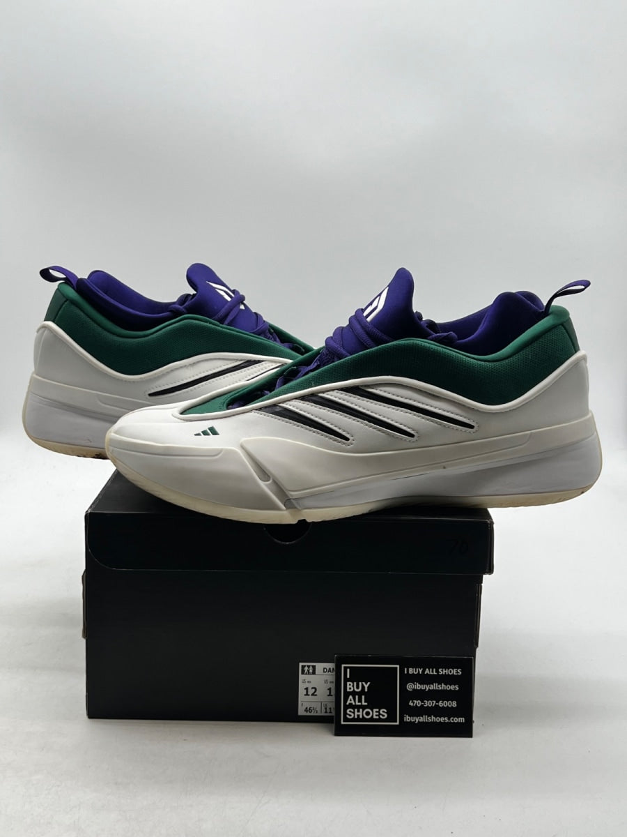 adidas Dame 9 Milwaukee Bucks 12 (Moderately Worn Pre-Owned) - Image 1