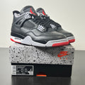 Jordan 4 Retro Bred Reimagined 7 (Lightly Worn Pre-Owned)JordanBlack/Cement Grey/Varsity Red/Summit White - Image 1