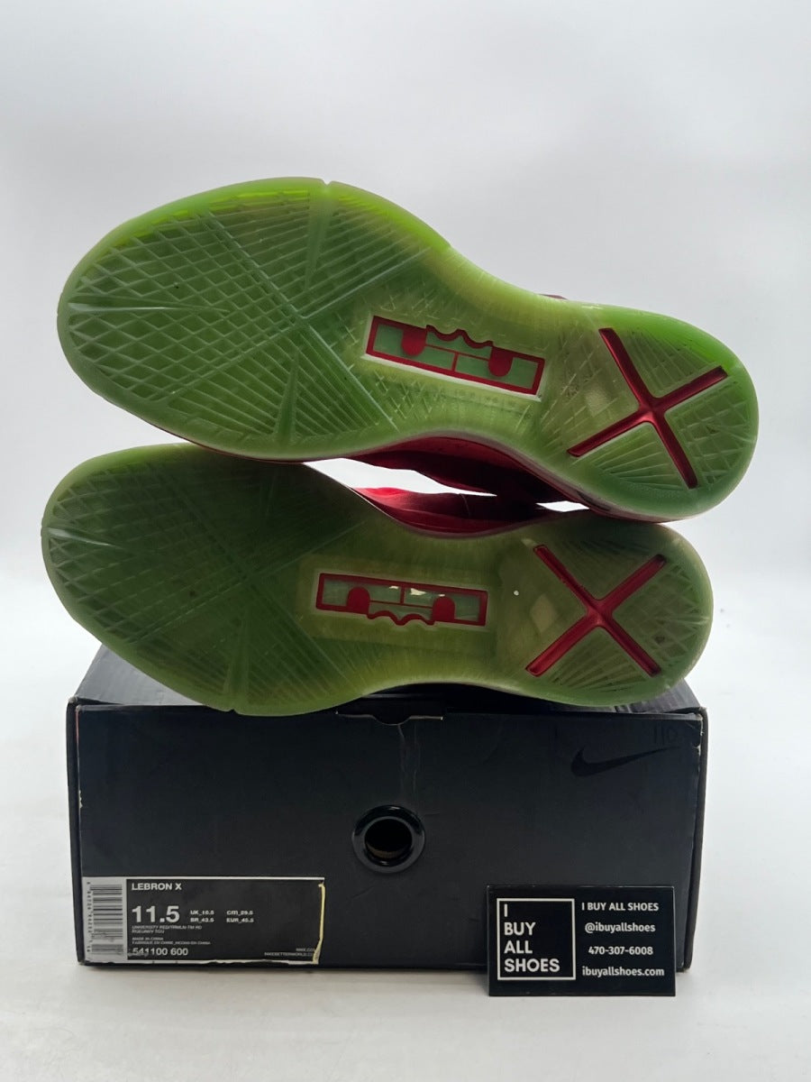 Nike LeBron X Christmas 11.5 (Moderately Worn Pre-Owned) - Image 8