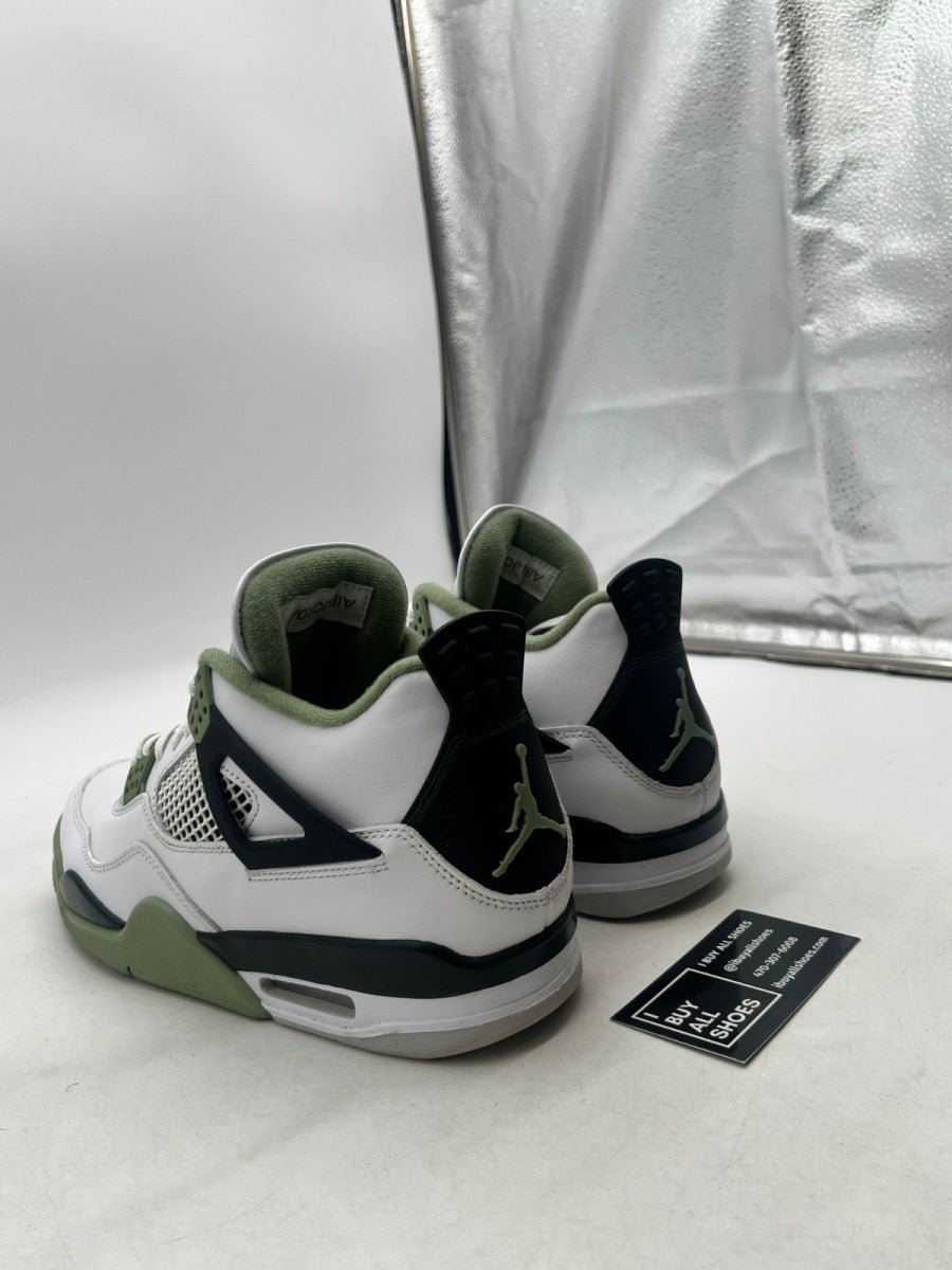 Jordan 4 Retro Seafoam (Women's) 11W (Lightly Worn Pre-Owned) - Image 4