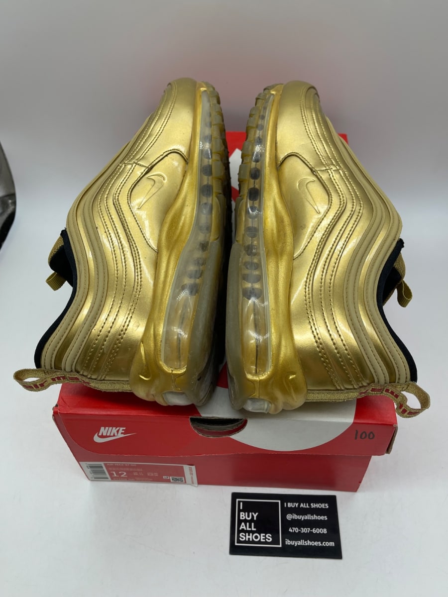Nike Air Max 97 Gold Medal 12 (Moderately Worn Pre-Owned) - Image 6